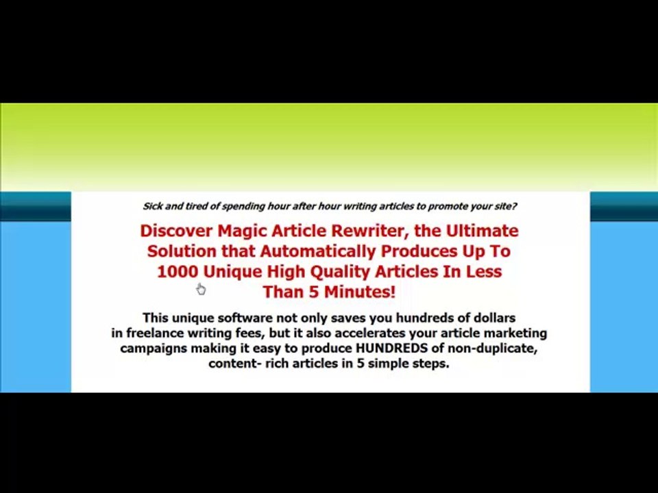 The Stupid Simple System To $100 A Day Video Series Step 5 Rewrite Articles & How To Create Titles