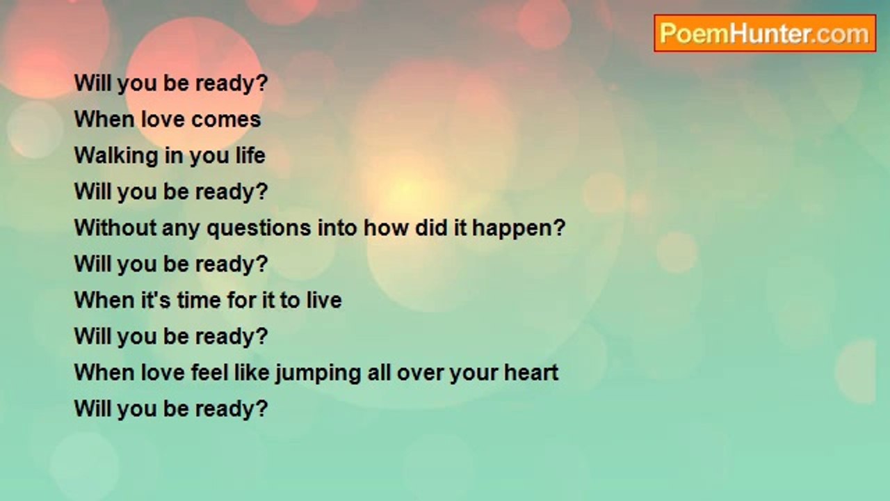 Nemiah Wells - Will You Be Ready? ? ?