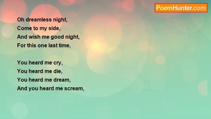 soso khan - Dreamless night