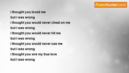 dustiney sharkey - i thought but i was wrong