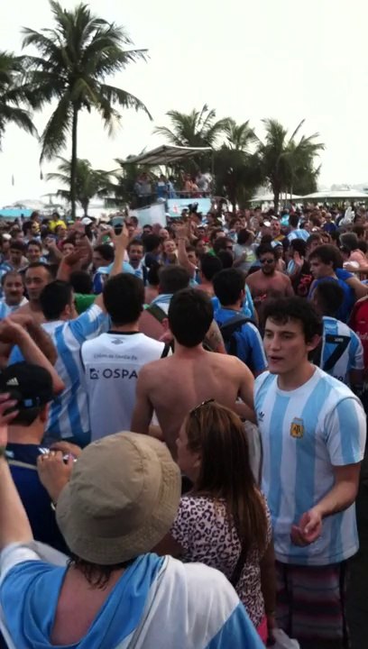 La folie des supporters argentins à Rio