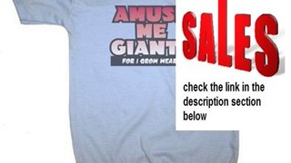 Best Deals Oddi-Tees AMUSE ME GIANTS Baby Funny Romper Snapsuit Onesie Review