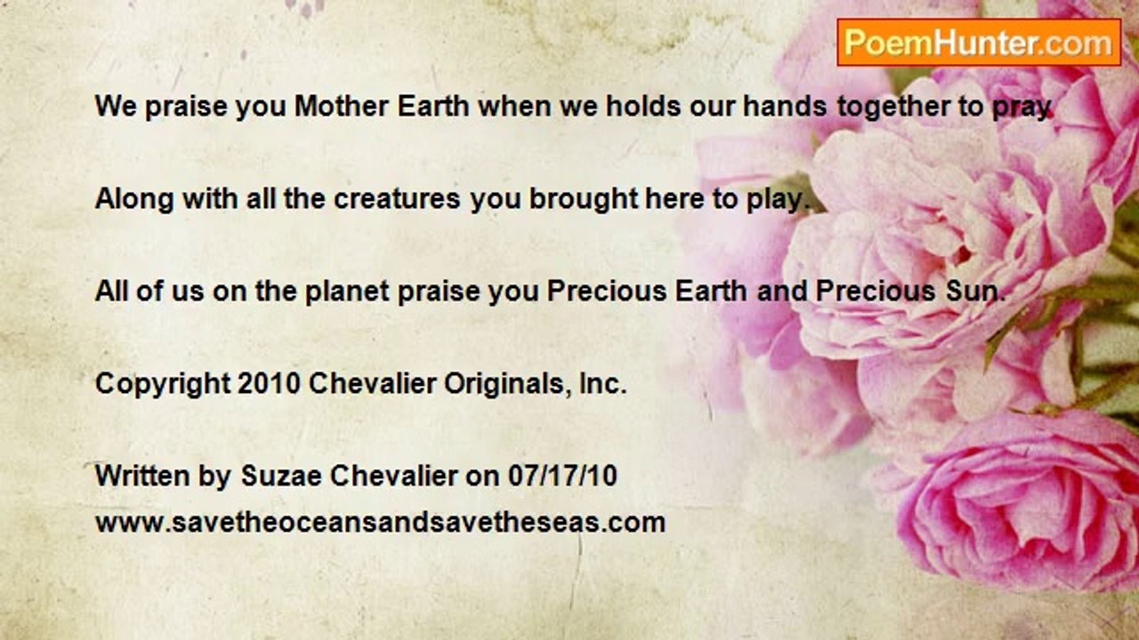 Suzae Chevalier - SAVE THE OCEANS AND SAVE THE...