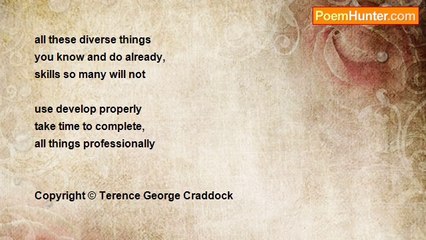 Terence George Craddock (Spectral Images and Images Of Light) - Sacrifice Focus Target Responsibility Goals