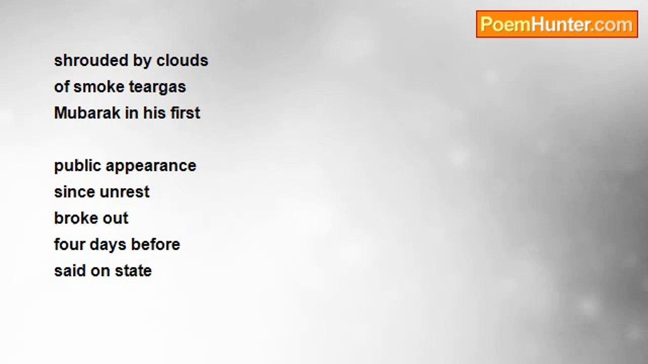 Terence George Craddock (Spectral Images and Images Of Light) - Tahrir Square Shrouded In Smoke Teargas Clouds