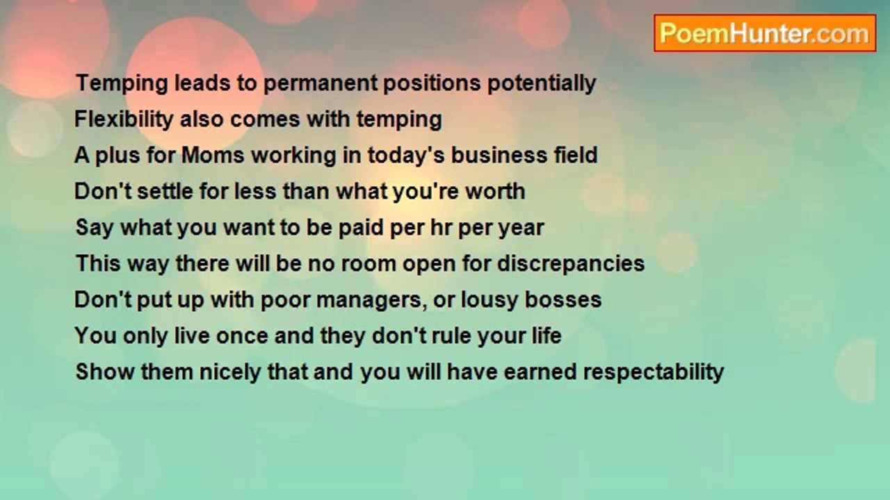 Stephanie J. DeMartino - The process of looking for a new job