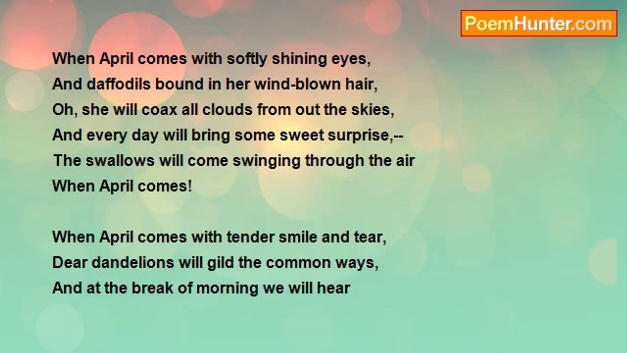 Virna Sheard - When April Comes!