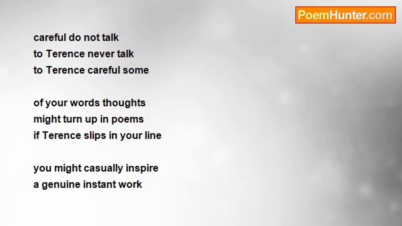 Terence G. Craddock - Never Talk To Terence