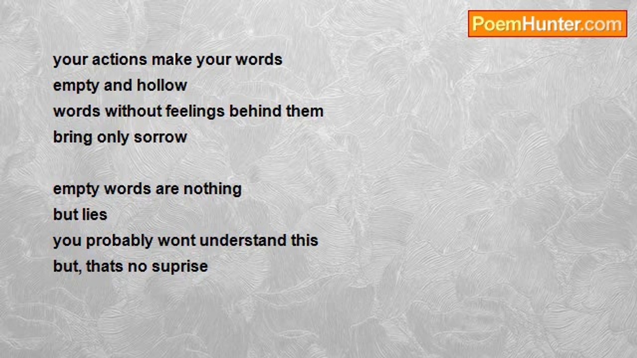 sandy nobody - Empty Words