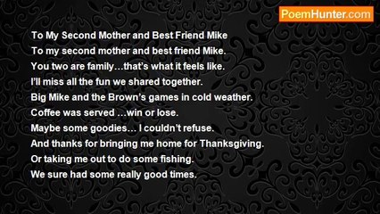 JoJo Bean - To My Second Mother and Best Friend Mike