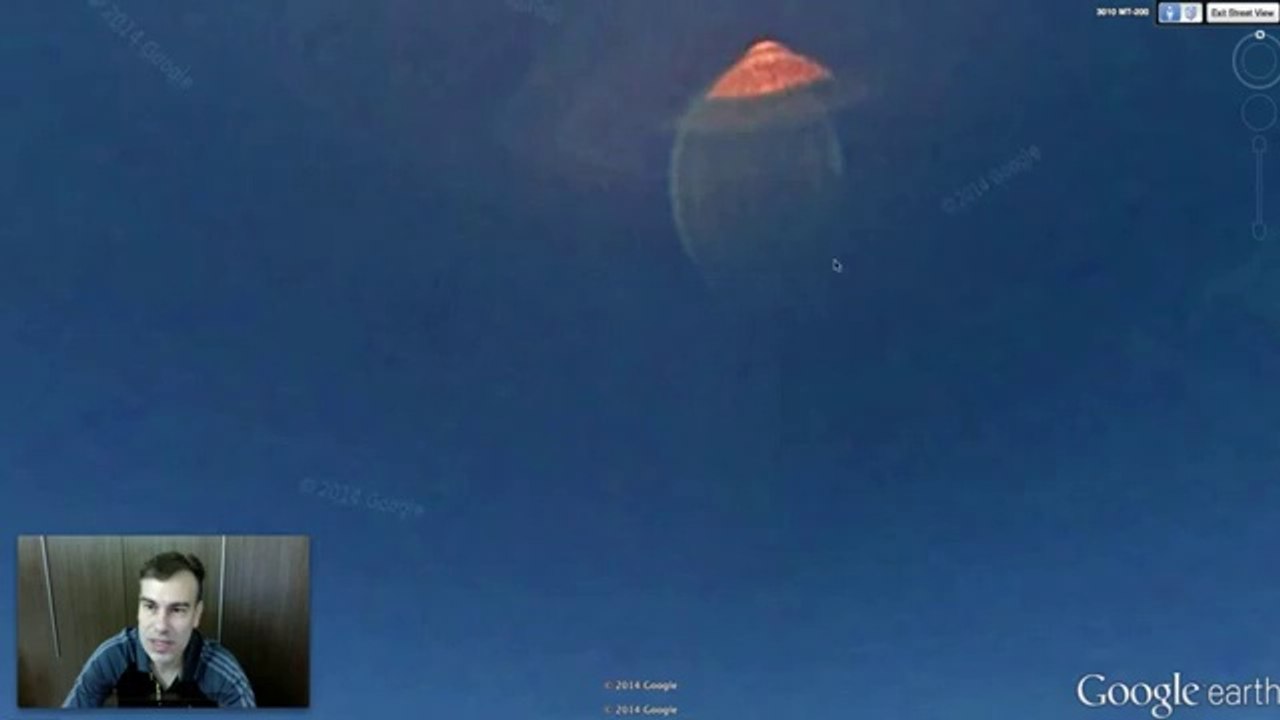 UFO +Alien .Google Earth Map.2014,