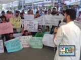 Protest For the Martyrs of Karachi Airport in front of Press Club Karachi 14-06-2014