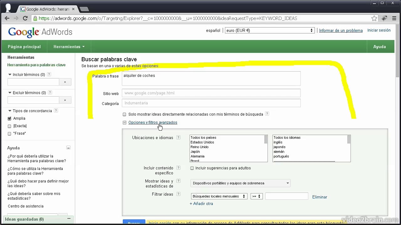 [Tutorial] Google keyword tool (3.2)