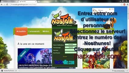 Générateur de Nosthunes - Hack NosThunes Gratuit! (Nostale, cheat hack _ triche) June-July 2014