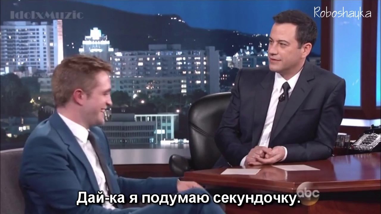 Шоу Джимми Киммела с Робертом Паттинсоном 2014 (The Rover/Ровер)
