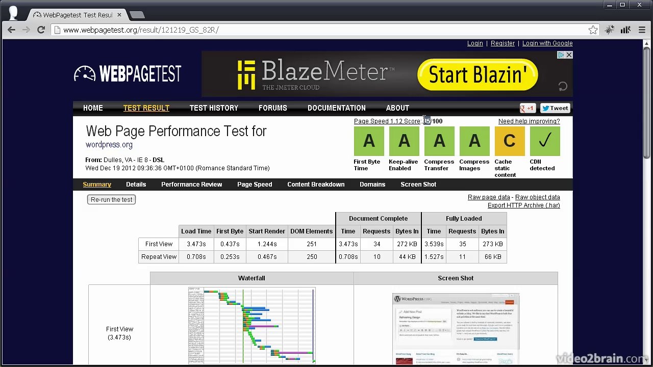 [Tutorial] Test de veolicidad Webpagetest (7.2)