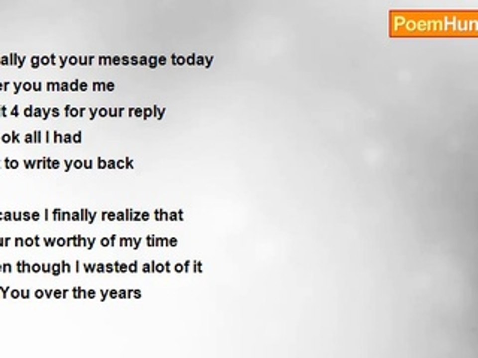 Beth Ann - I Got The Message