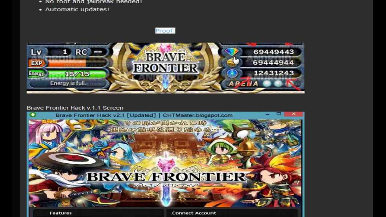 Brave Frontier Hack Gold Gems Unlimited Energy