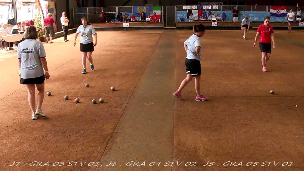 Troisième tour, finale de la Coupe d'Europe des Clubs féminins, Sport Boules, Saint-Denis-les-Bourg 2014