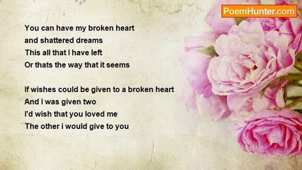 Derek Webster - A broken heart and shattered dreams