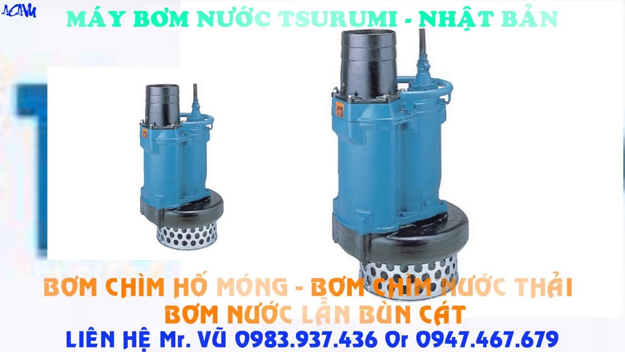 Bán bơm chìm nước thải, bơm nước bùn cát Tsurumi KTZ 611///11kw///14.5hp