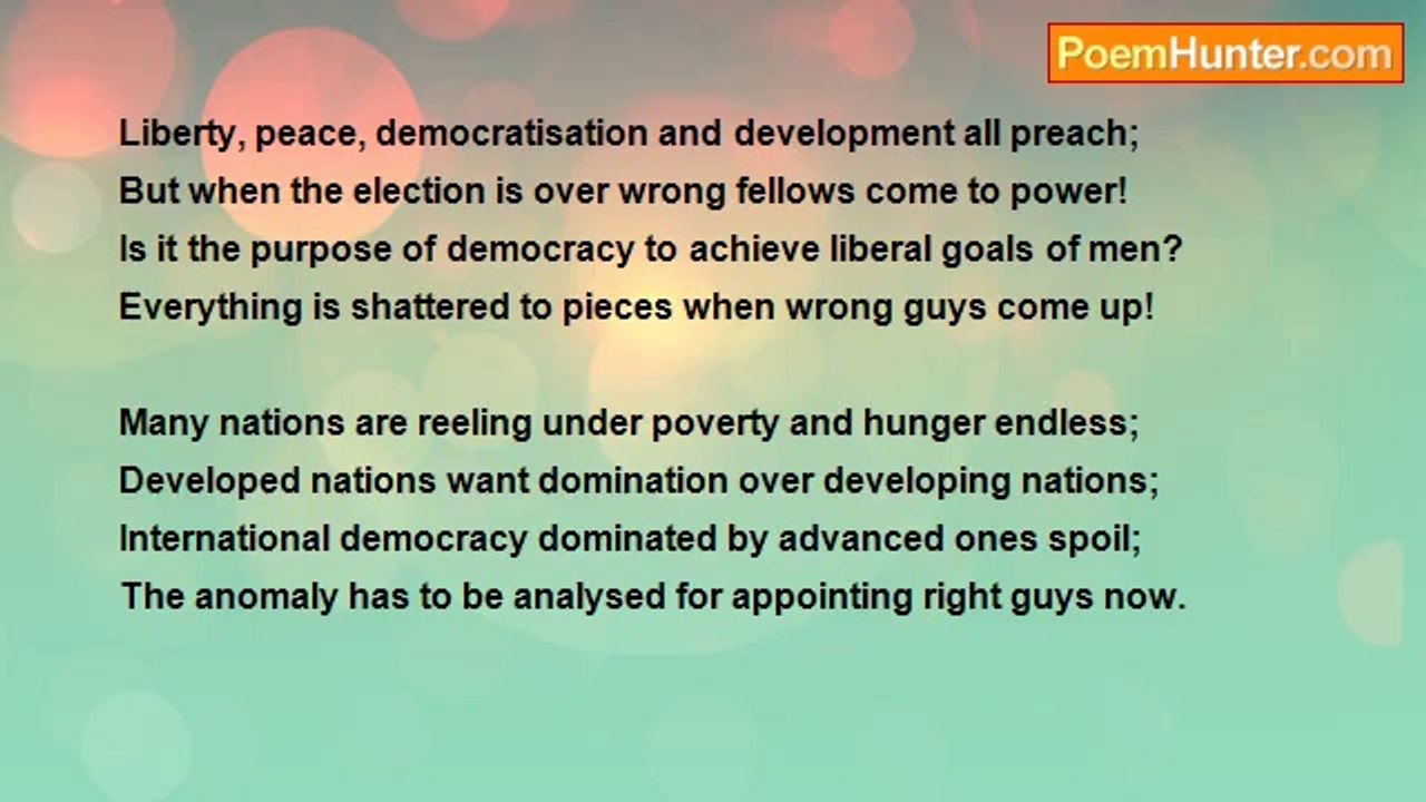 Ramesh T A - A DEMOCRATIC NEWS!