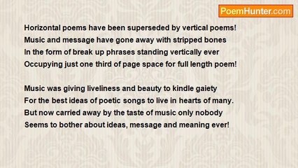 Ramesh T A - A MUSIC OR SONG OR POETRY?