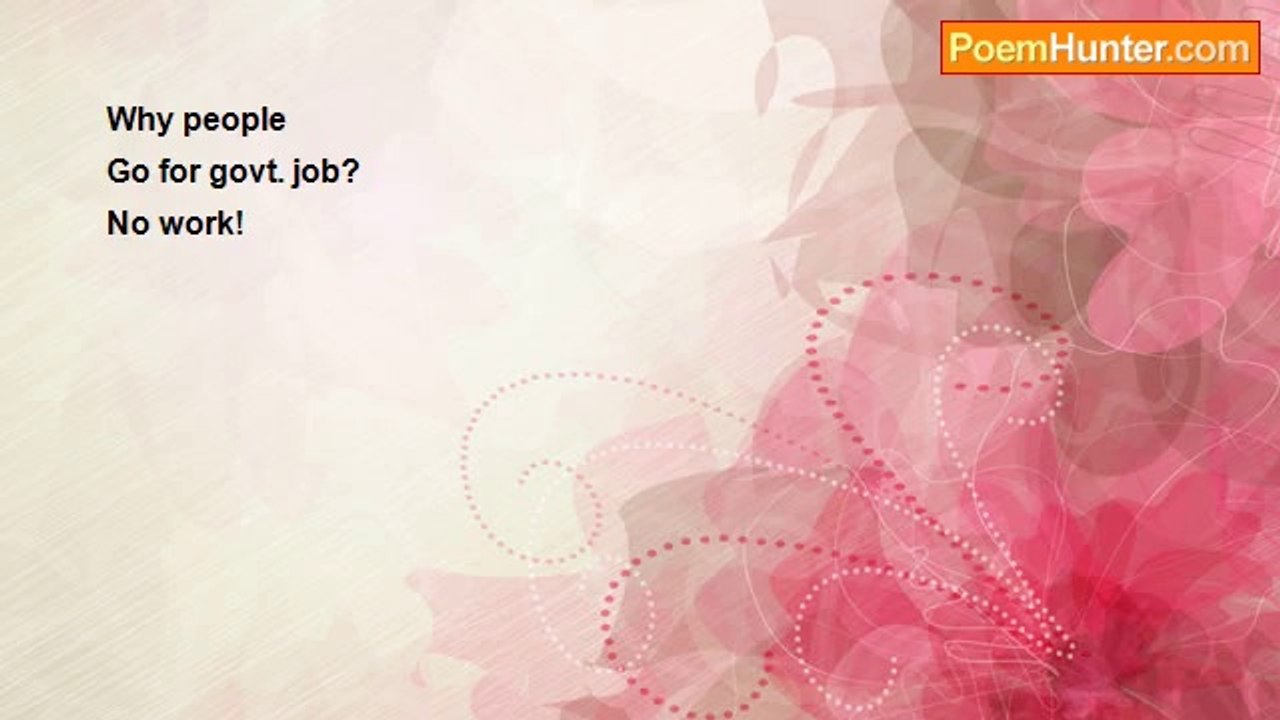 Ramesh T A - A Govt. Job!