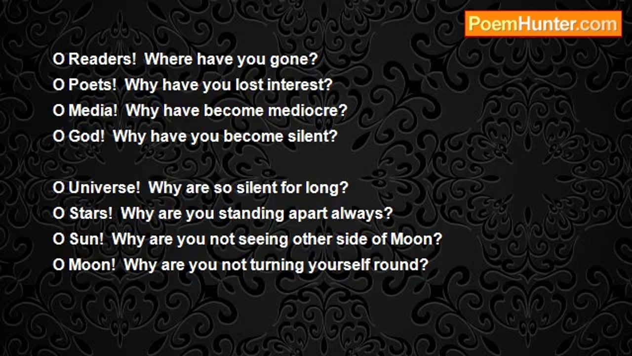 Ramesh T A - O All!  Why Not Answer All?