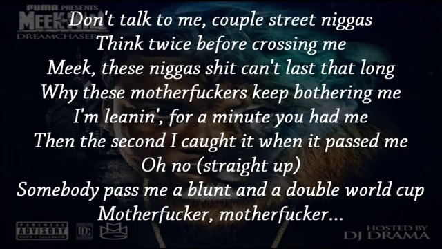 Meek Mill - I'm Leanin' featuring Birdman, Diddy & Travis Scott (Lyrics / Paroles)