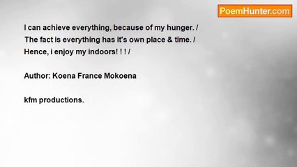kfm Productions - My hunger... (05 / 12 / 2011 / 20: 06-PM) .