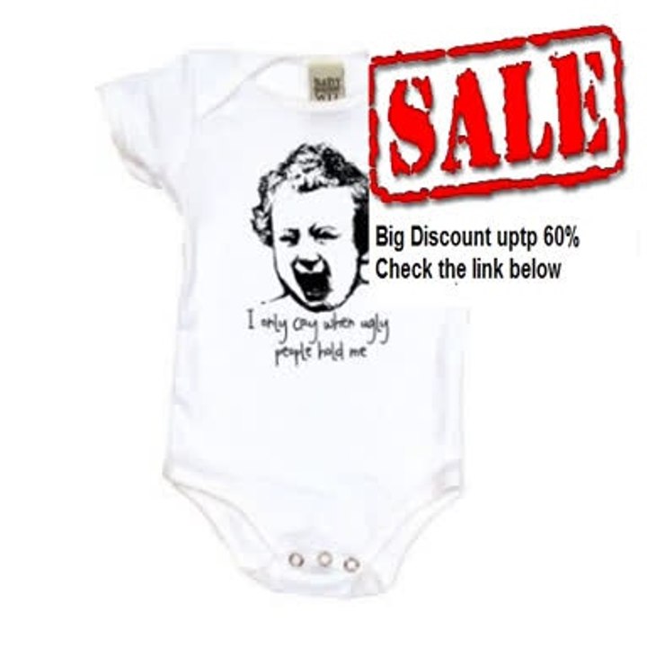 Best Deals I Only Cry When Ugly People Hold Me on Infant Onesie Review