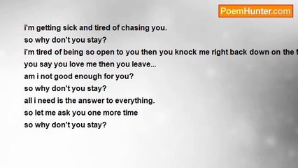 paige daniels - Why don't you stay?