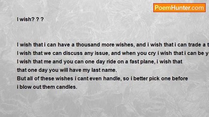 allison means - ~my wish~