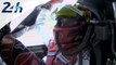 24 Heures du Mans 2014: joie de Benoit Treluyer en passant la ligne d'arrivée
