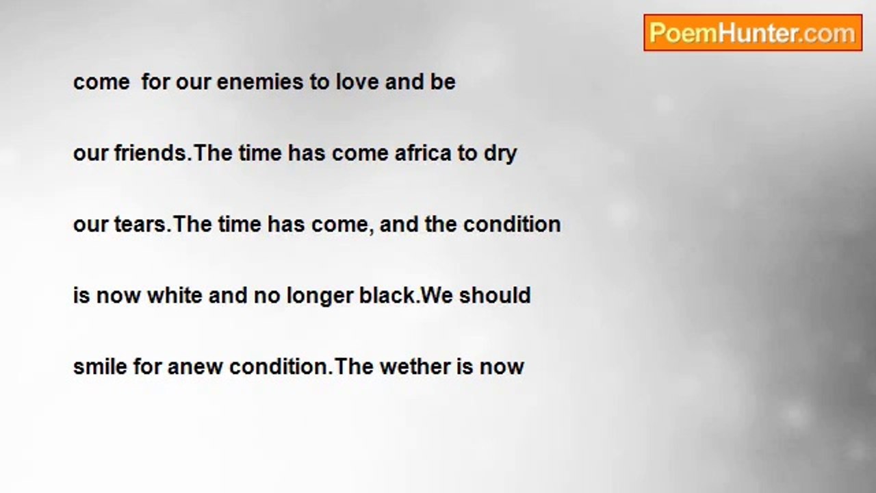 chibuike nwokike - The time has come Africa