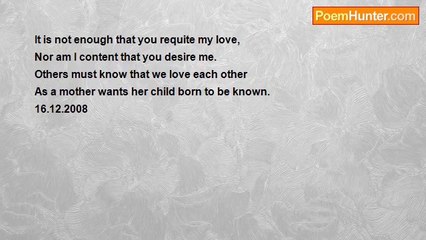 Rm.Shanmugam Chettiar. - The birth of love be known.