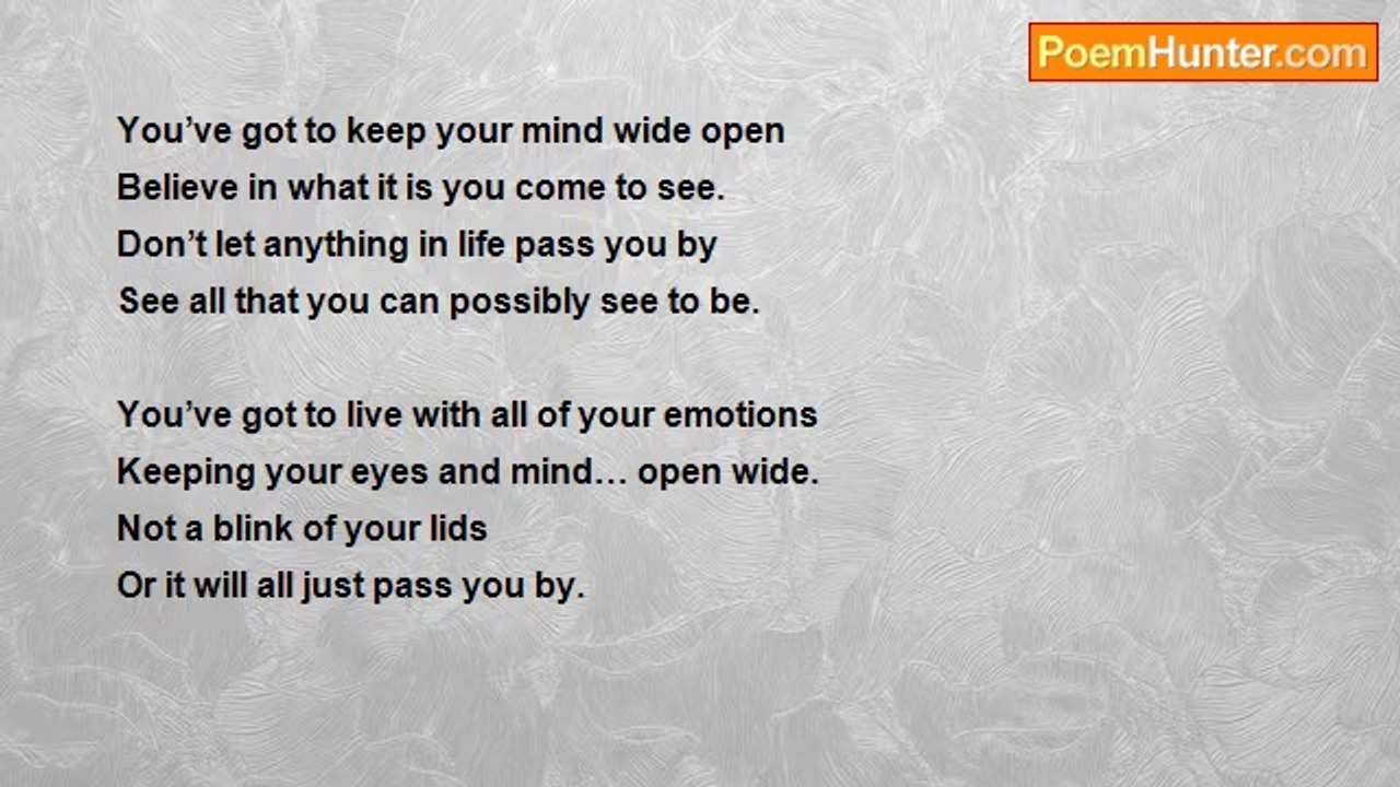 Linda Winchell - 'Keep Your Mind Wide Open'