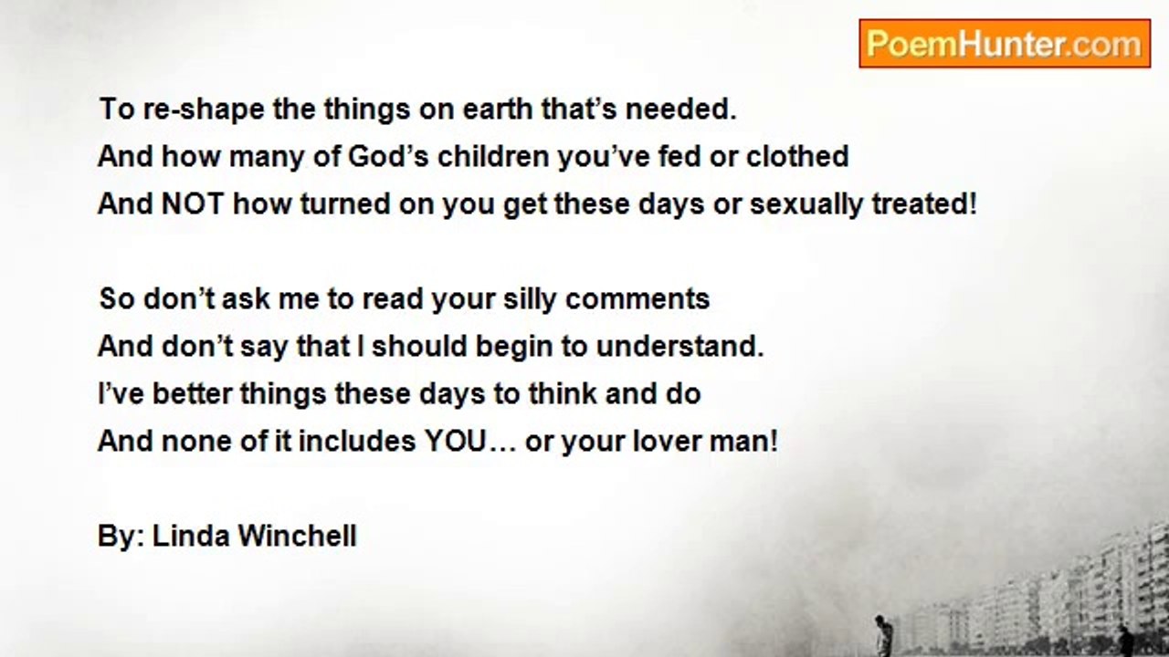 Linda Winchell - 'I'm Really NOT Concerned! '