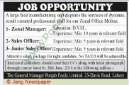 Feed-Manufacturing-Unit-Lahore-Jobs,15 June 2014