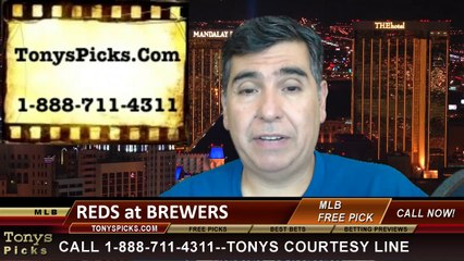 MLB Pick Milwaukee Brewers vs. Cincinnati Reds Odds Prediction Preview 6-15-2014