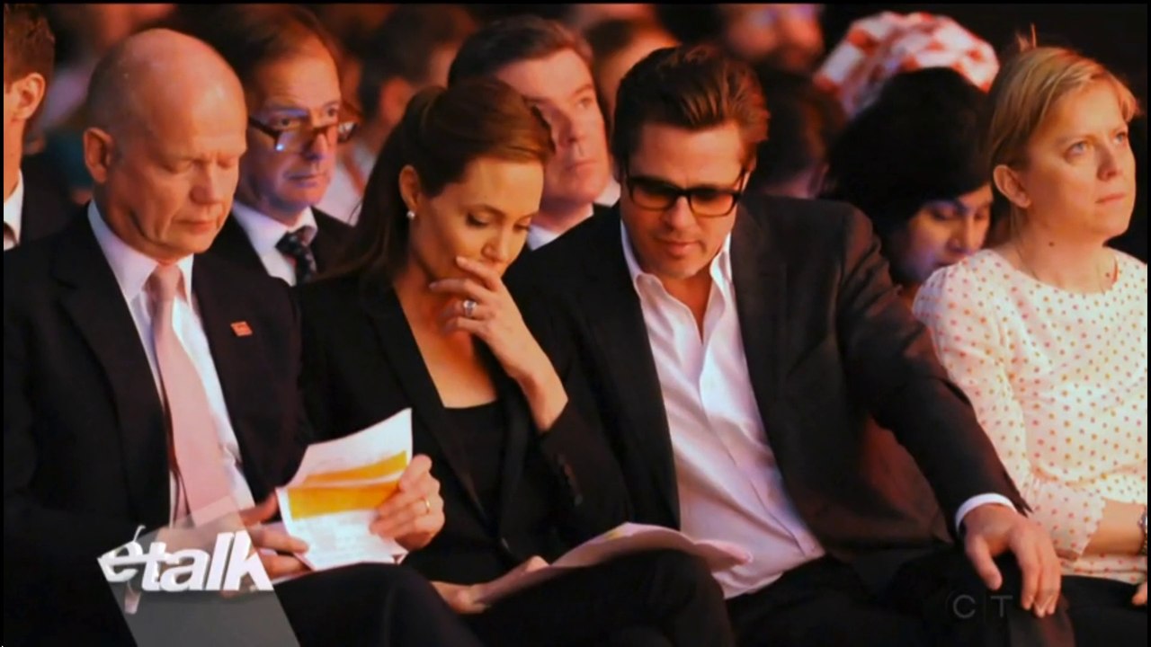 Brad Pitt Angelina Jolie at TheGlobal Summit  to ESVC in London
