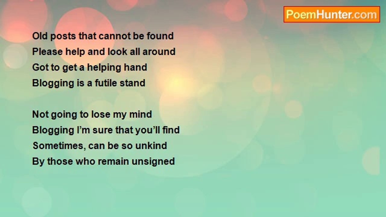 Gordon David - Blogging