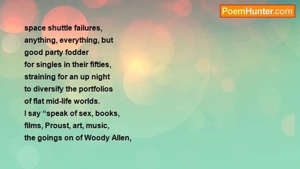 robert fort - A Grown-ups' Dinner Party Without Woody Allen