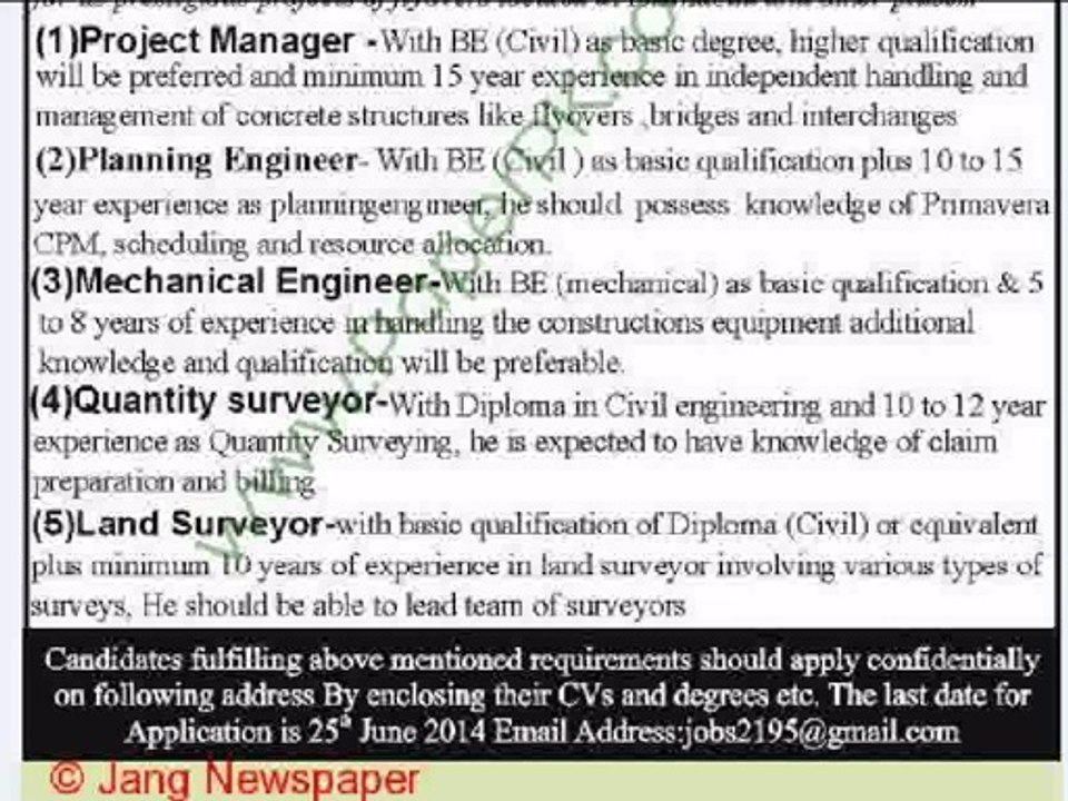 Engineers-Jobs-in-Islamabad,15 June 2014