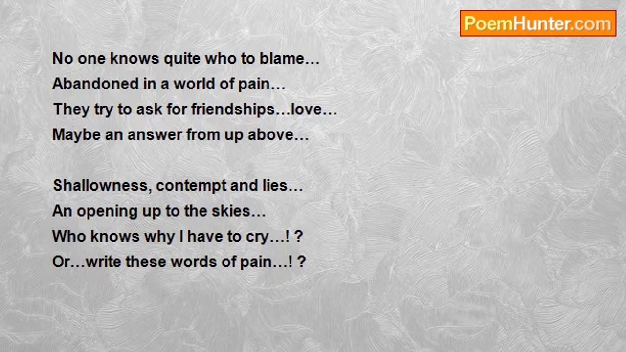 Sad Truth - Words of pain