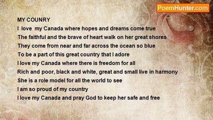 verna ralph - MY COUNTRY