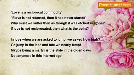 June FeirCruz - 'Love Is A Reciprocal Commodity' as inspired by Barbara Terry