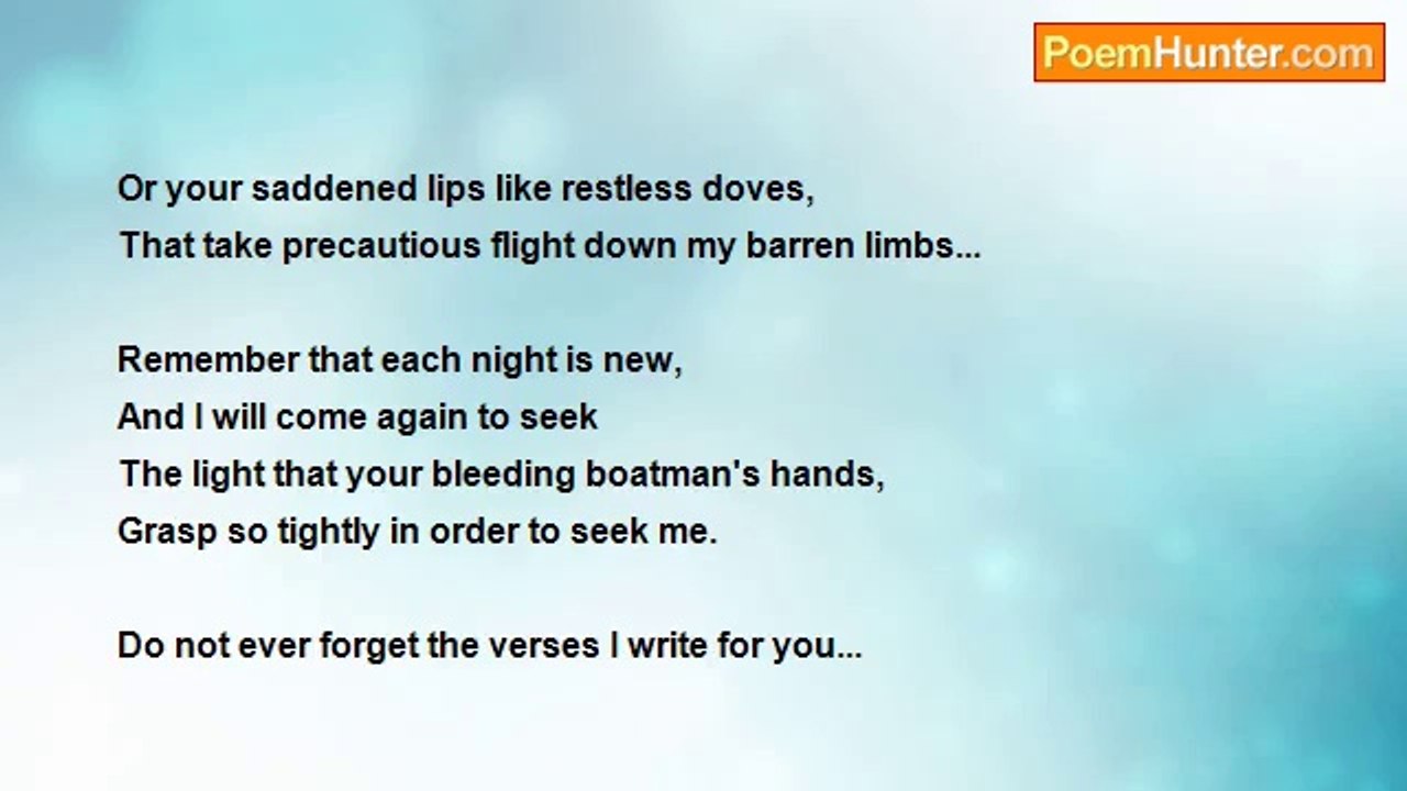 Mimi Mata - Bed Yourself Upon My Verses (Dedicated to Josh, By Mimi C. Mata)