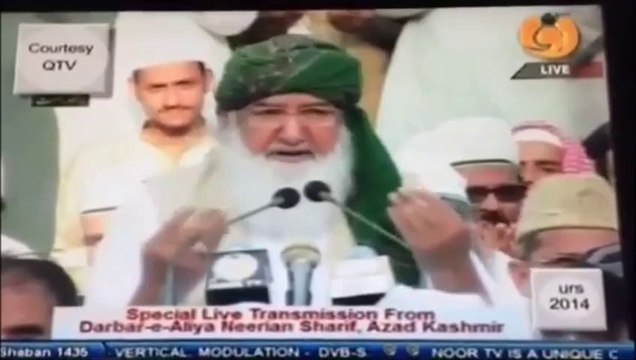 Pir Alauddin Siddiqui Sahib Supports Dr Tahir ul Qadri Revolution